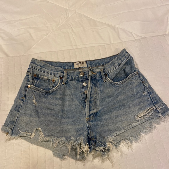Agolde Parker distressed shorts